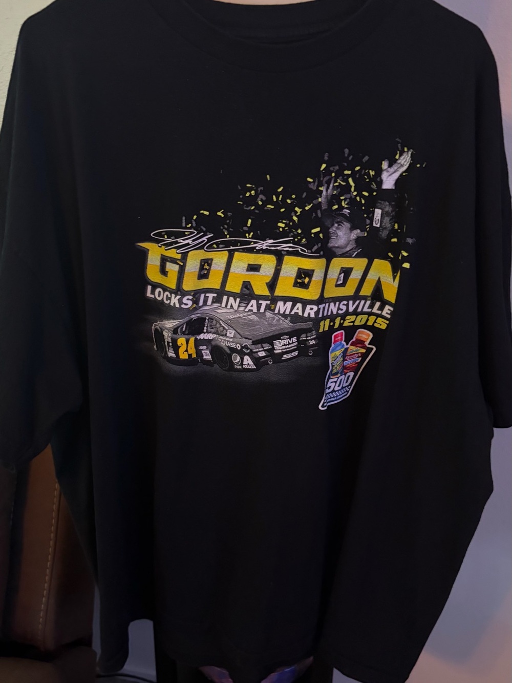 Black Gordon Martinsville Racing Graphic Tee